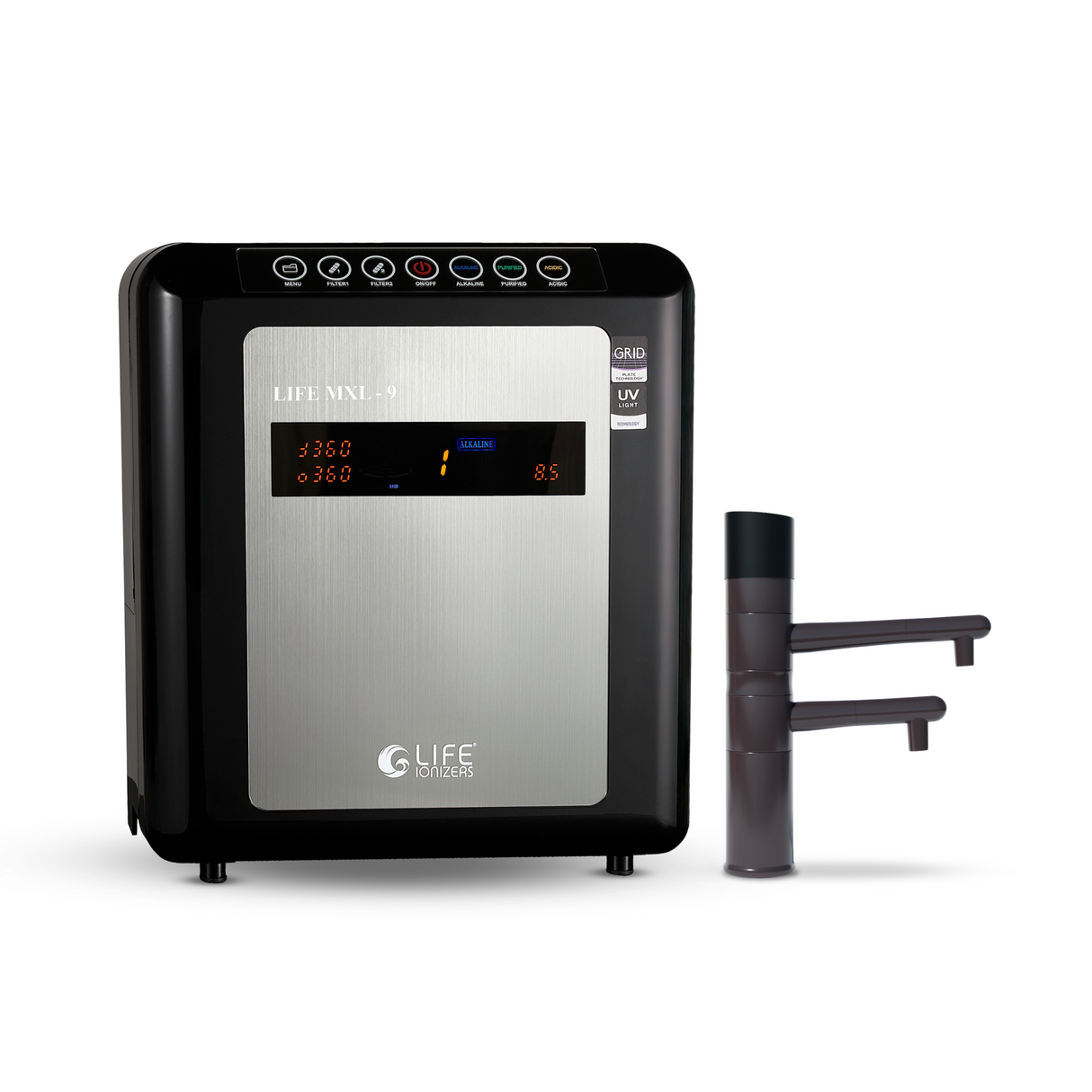 Life Ionizer MXL-9™ Under-Counter Alkaline Water Ionizer Hydrogen Machine