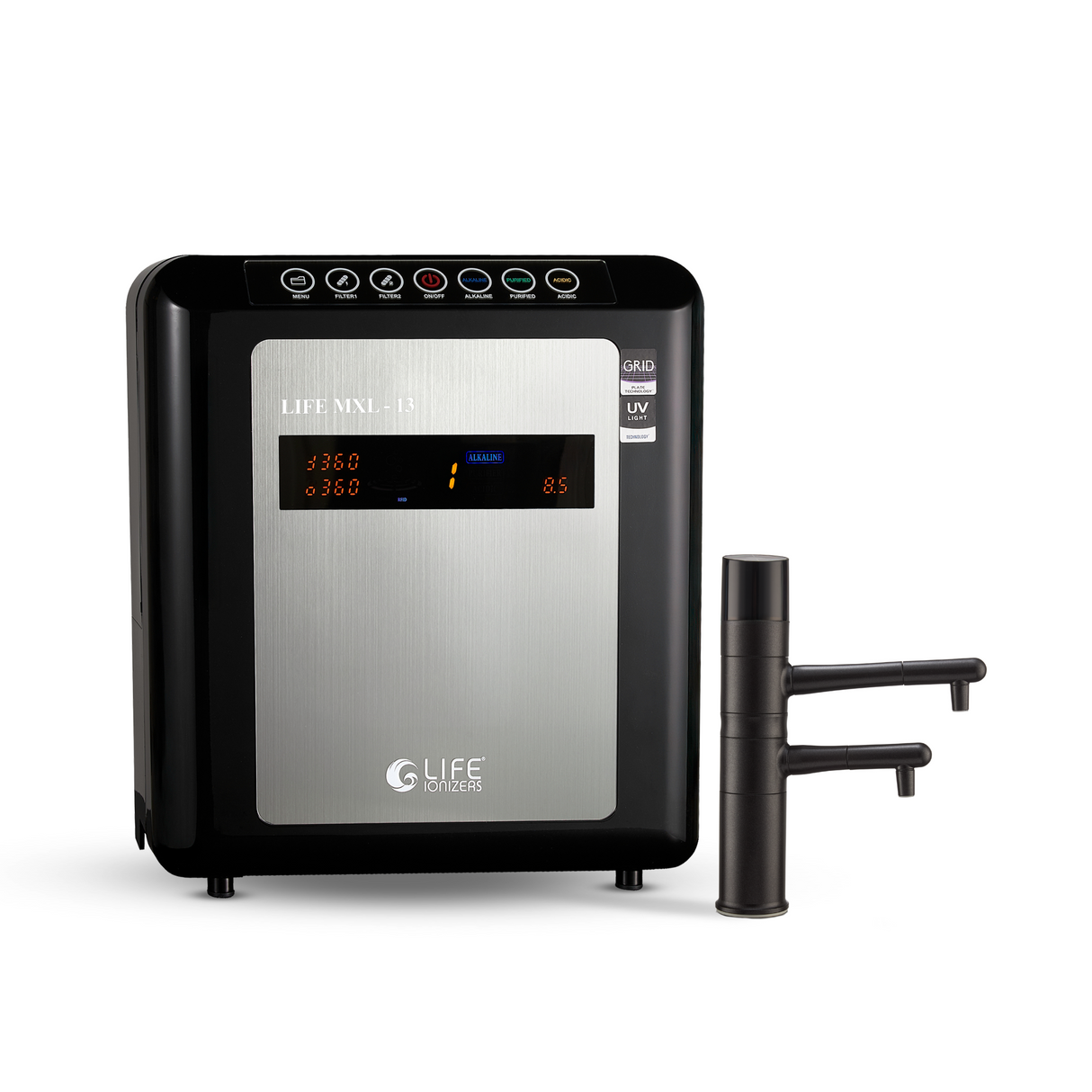 Life Ionizer MXL-11 Black Faucet Under-Counter